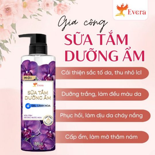 Gia công sữa tắm dưỡng ẩm cao cấp trọn gói