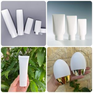 tuýp nhựa màu trắng ngọc trai