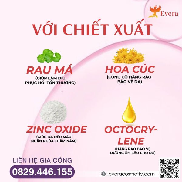 Gia công phấn nước cushion trọn gói: Evera Cosmetic