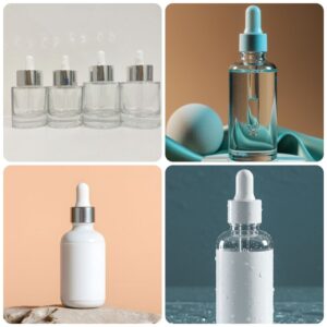 chai thủy tinh serum màu trắng 100ml