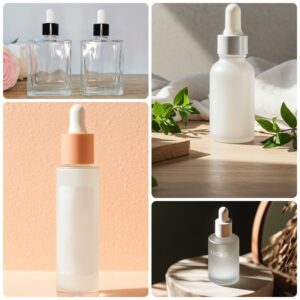 chai thủy tinh serum màu trắng 100ml