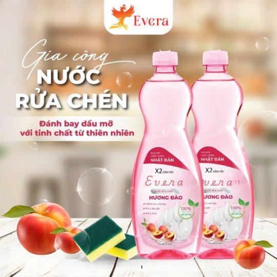 Gia công nước rửa chén trọn gói, theo yêu cầu