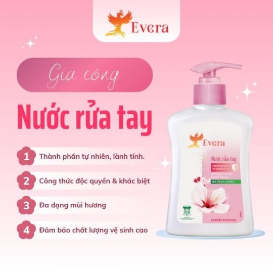 gia công nước rửa tay cho spa, khách sạn