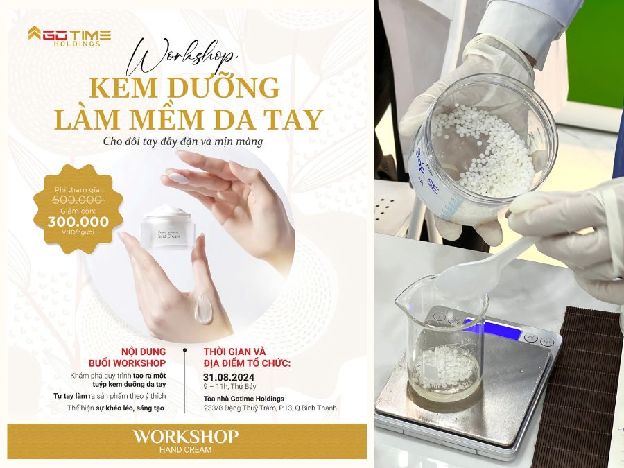 Workshop 17-8: Tự tay làm kem dưỡng mềm da tay cùng nhà Evera