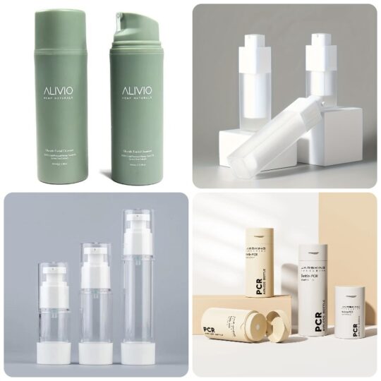 chai nhựa mỹ phẩm airless pump
